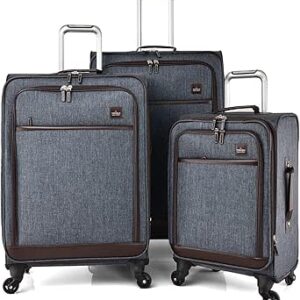 تراك طقم شنط سفر سوفت 3 قطع مقاس 28/24/20 انش/al001/3p-كحلي كحلي 28/24/20 انش/ AL001/3P نايلون