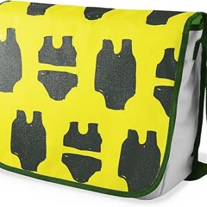 شنطة ماسنجر مدرسية مطبوعة رقميا مع احزمة كاكي للبنات والاولاد من لو جاردين دو لين، شنطة ماسنجر للطلاب، شنط كتف مقاس 29 × 36 سم