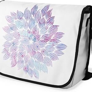 شنطة ماسنجر مدرسية مطبوعة رقمية بحزام اسود للبنات والاولاد من لو جاردين دو لين، شنطة ماسنجر للطلاب، شنط كتف مقاس 29 × 36 سم