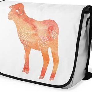 بوناميزون شنطة ماسنجر مدرسية مطبوعة رقميا مع حزام اسود للطلاب، شنطة كروس وشنطة ساعي، شنطة كتف للمدرسة، العودة الى المدرسة، المقاس: 29 × 36 سم