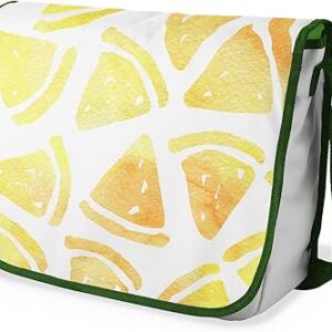 بوناميزون شنطة ماسنجر مدرسية مطبوعة رقميا مع حزام كاكي للطلاب، شنطة كروس وشنطة ساعي، شنطة كتف للمدرسة، العودة الى المدرسة، المقاس: 29 × 36 سم، ألوان متعددة