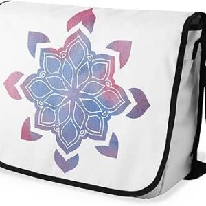 شنطة ماسنجر مدرسية مطبوعة رقمية بحزام اسود للبنات والاولاد من لو جاردين دو لين، شنطة ماسنجر للطلاب، شنط كتف مقاس 29 × 36 سم