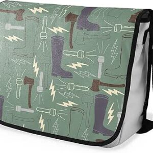 بوناميزون شنطة ماسنجر مدرسية مطبوعة رقميا مع حزام اسود للطلاب، شنطة كروس وشنطة ساعي، شنطة كتف للمدرسة، العودة الى المدرسة، المقاس: 29 × 36 سم