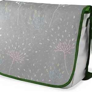 بوناميزون شنطة ماسنجر مدرسية مطبوعة رقميا مع حزام كاكي للطلاب، شنطة كروس وشنطة ساعي، شنطة كتف للمدرسة، العودة الى المدرسة، المقاس: 29 × 36 سم