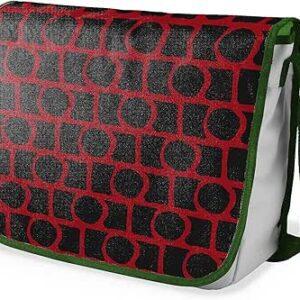 شنطة ماسنجر مدرسية مطبوعة رقميا مع احزمة كاكي للبنات والاولاد من لو جاردين دو لين، شنطة ماسنجر للطلاب، شنط كتف مقاس 29 × 36 سم