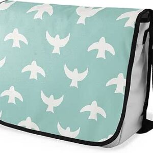 شنطة ماسنجر مدرسية مطبوعة رقمية بحزام اسود للبنات والاولاد من لو جاردين دو لين، شنطة ماسنجر للطلاب، شنط كتف مقاس 29 × 36 سم