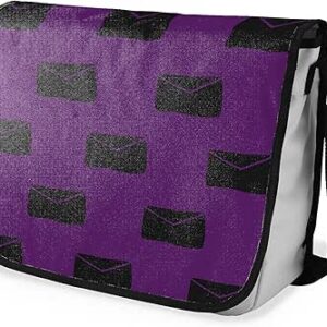 شنطة ماسنجر مدرسية مطبوعة رقمية بحزام اسود للبنات والاولاد من لو جاردين دو لين، شنطة ماسنجر للطلاب، شنط كتف مقاس 29 × 36 سم