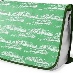 بوناميزون شنطة ماسنجر مدرسية مطبوعة رقميا مع حزام كاكي للطلاب، شنطة كروس وشنطة ساعي، شنطة كتف للمدرسة، العودة الى المدرسة، المقاس: 29 × 36 سم