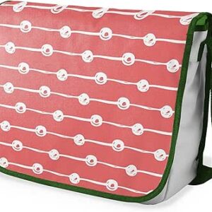 شنطة ماسنجر مدرسية مطبوعة رقميا مع احزمة كاكي للبنات والاولاد من لو جاردين دو لين، شنطة ماسنجر للطلاب، شنط كتف مقاس 29 × 36 سم