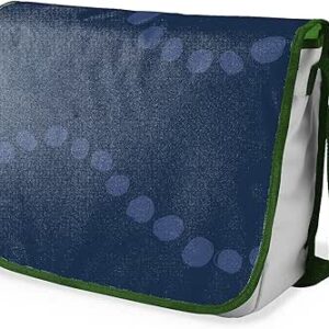 شنطة ماسنجر مدرسية مطبوعة رقميا مع احزمة كاكي للبنات والاولاد من لو جاردين دو لين، شنطة ماسنجر للطلاب، شنط كتف مقاس 29 × 36 سم