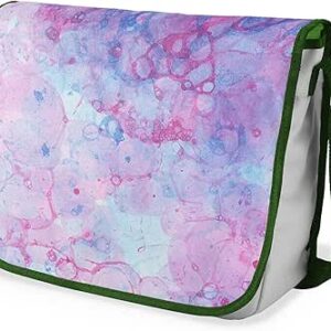 شنطة ماسنجر مدرسية مطبوعة رقميا مع احزمة كاكي للبنات والاولاد من لو جاردين دو لين، شنطة ماسنجر للطلاب، شنط كتف مقاس 29 × 36 سم