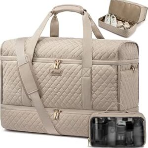 لوف شنط عطلة نهاية الاسبوع للنساء مع جيب للحذاء