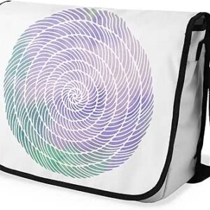 بوناميزون شنطة ماسنجر مدرسية مطبوعة رقميا مع حزام اسود للطلاب، شنطة كروس وشنطة ساعي، شنطة كتف للمدرسة، العودة الى المدرسة، المقاس: 29 × 36 سم