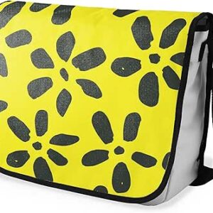 بوناميزون شنطة ماسنجر مدرسية مطبوعة رقميا مع حزام اسود للطلاب، شنطة كروس وشنطة ساعي، شنطة كتف للمدرسة، العودة الى المدرسة، المقاس: 29 × 36 سم