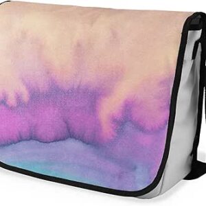 بوناميزون شنطة ماسنجر مدرسية مطبوعة رقميا مع حزام اسود للطلاب، شنطة كروس وشنطة ساعي، شنطة كتف للمدرسة، العودة الى المدرسة، المقاس: 29 × 36 سم