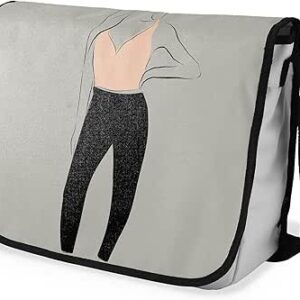 بوناميزون شنطة ماسنجر مدرسية مطبوعة رقميا مع حزام اسود للطلاب، شنطة كروس وشنطة ساعي، شنطة كتف للمدرسة، العودة الى المدرسة، المقاس: 29 × 36 سم