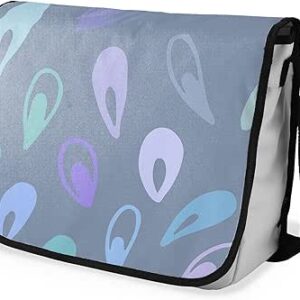 بوناميزون شنطة ماسنجر مدرسية مطبوعة رقميا مع حزام اسود للطلاب، شنطة كروس وشنطة ساعي، شنطة كتف للمدرسة، العودة الى المدرسة، المقاس: 29 × 36 سم