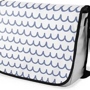 شنطة ماسنجر مدرسية مطبوعة رقمية بحزام اسود للبنات والاولاد من لو جاردين دو لين، شنطة ماسنجر للطلاب، شنط كتف مقاس 29 × 36 سم