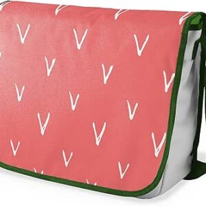 بوناميزون شنطة ماسنجر مدرسية مطبوعة رقميا مع حزام كاكي للطلاب، شنطة كروس وشنطة ساعي، شنطة كتف للمدرسة، العودة الى المدرسة، المقاس: 29 × 36 سم