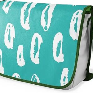 شنطة ماسنجر مدرسية مطبوعة رقميا مع احزمة كاكي للبنات والاولاد من لو جاردين دو لين، شنطة ماسنجر للطلاب، شنط كتف مقاس 29 × 36 سم