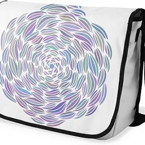 بوناميزون شنطة ماسنجر مدرسية مطبوعة رقميا مع حزام اسود للطلاب، شنطة كروس وشنطة ساعي، شنطة كتف للمدرسة، العودة الى المدرسة، المقاس: 29 × 36 سم