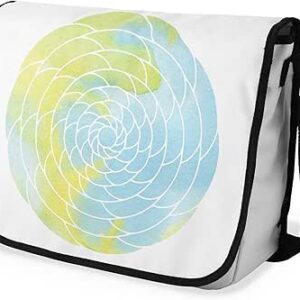 شنطة ماسنجر مدرسية مطبوعة رقمية بحزام اسود للبنات والاولاد من لو جاردين دو لين، شنطة ماسنجر للطلاب، شنط كتف مقاس 29 × 36 سم