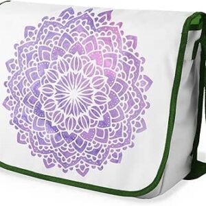 شنطة ماسنجر مدرسية مطبوعة رقميا مع احزمة كاكي للبنات والاولاد من لو جاردين دو لين، شنطة ماسنجر للطلاب، شنط كتف مقاس 29 × 36 سم