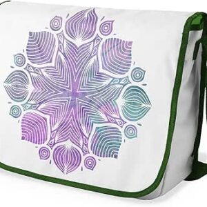 بوناميزون شنطة ماسنجر مدرسية مطبوعة رقميا مع حزام كاكي للطلاب، شنطة كروس وشنطة ساعي، شنطة كتف للمدرسة، العودة الى المدرسة، المقاس: 29 × 36 سم، ألوان متعددة