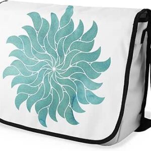 بوناميزون شنطة ماسنجر مدرسية مطبوعة رقميا مع حزام اسود للطلاب، شنطة كروس وشنطة ساعي، شنطة كتف للمدرسة، العودة الى المدرسة، المقاس: 29 × 36 سم