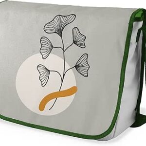 شنطة ماسنجر مدرسية مطبوعة رقميًا مع أحزمة كاكي للبنات والأولاد من لو جاردين دو لين، شنطة ماسنجر للطلاب والعودة إلى المدرسة للطلاب، شنط كتف، المقاس: 29 × 36 سم