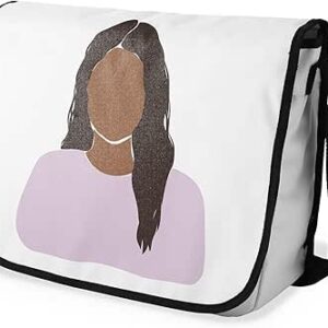 شنطة ماسنجر مدرسية مطبوعة رقمية بحزام اسود للبنات والاولاد من لو جاردين دو لين، شنطة ماسنجر للطلاب، شنط كتف مقاس 29 × 36 سم