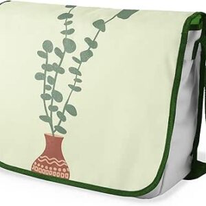 بوناميزون شنطة ماسنجر مدرسية مطبوعة رقميا مع حزام كاكي للطلاب، شنطة كروس وشنطة ساعي، شنطة كتف للمدرسة، العودة الى المدرسة، المقاس: 29 × 36 سم