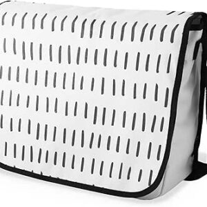 بوناميزون شنطة ماسنجر مدرسية مطبوعة رقميا مع حزام اسود للطلاب، شنطة كروس وشنطة ساعي، شنطة كتف للمدرسة، العودة الى المدرسة، المقاس: 29 × 36 سم