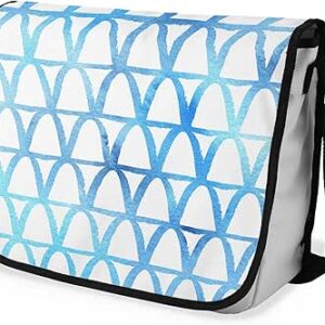 بوناميزون شنطة ماسنجر مدرسية مطبوعة رقميا مع حزام اسود للطلاب، شنطة كروس وشنطة ساعي، شنطة كتف للمدرسة، العودة الى المدرسة، المقاس: 29 × 36 سم