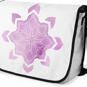 بوناميزون شنطة ماسنجر مدرسية مطبوعة رقميا مع حزام اسود للطلاب، شنطة كروس وشنطة ساعي، شنطة كتف للمدرسة، العودة الى المدرسة، المقاس: 29 × 36 سم