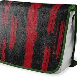 بوناميزون شنطة ماسنجر مدرسية مطبوعة رقميا مع حزام كاكي للطلاب، شنطة كروس وشنطة ساعي، شنطة كتف للمدرسة، العودة الى المدرسة، المقاس: 29 × 36 سم