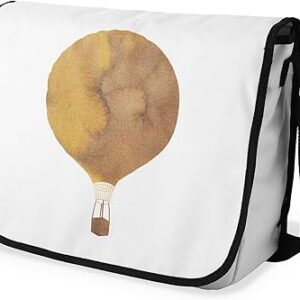 بوناميزون شنطة ماسنجر مدرسية مطبوعة رقميا مع حزام اسود للطلاب، شنطة كروس وشنطة ساعي، شنطة كتف للمدرسة، العودة الى المدرسة، المقاس: 29 × 36 سم