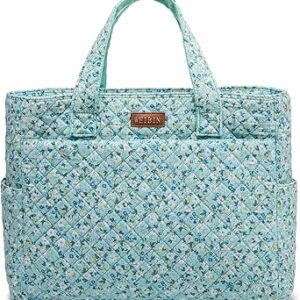 WEIBIN حقيبة حمل قطنية للمرأة حقيبة حمل كبيرة متعددة الوظائف حقيبة سفر الكتف Commuter حمل حقيبة -, مينت جرين