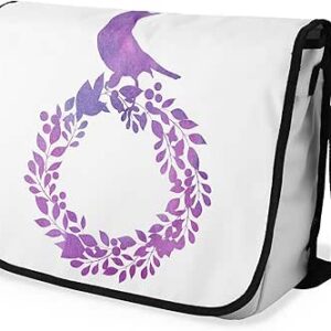 بوناميزون شنطة ماسنجر مدرسية مطبوعة رقميا مع حزام اسود للطلاب، شنطة كروس وشنطة ساعي، شنطة كتف للمدرسة، العودة الى المدرسة، المقاس: 29 × 36 سم