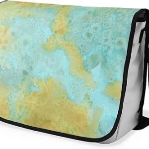 بوناميزون شنطة ماسنجر مدرسية مطبوعة رقميا مع حزام اسود للطلاب، شنطة كروس وشنطة ساعي، شنطة كتف للمدرسة، العودة الى المدرسة، المقاس: 29 × 36 سم