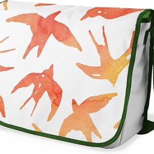 بوناميزون شنطة ماسنجر مدرسية مطبوعة رقميا مع حزام كاكي للطلاب، شنطة كروس وشنطة ساعي، شنطة كتف للمدرسة، العودة الى المدرسة، المقاس: 29 × 36 سم