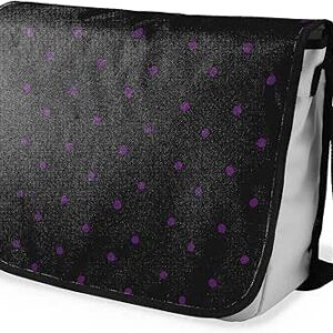 بوناميزون شنطة ماسنجر مدرسية مطبوعة رقميا مع حزام اسود للطلاب، شنطة كروس وشنطة ساعي، شنطة كتف للمدرسة، العودة الى المدرسة، المقاس: 29 × 36 سم