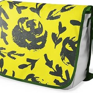 بوناميزون شنطة ماسنجر مدرسية مطبوعة رقميا مع حزام كاكي للطلاب، شنطة كروس وشنطة ساعي، شنطة كتف للمدرسة، العودة الى المدرسة، المقاس: 29 × 36 سم