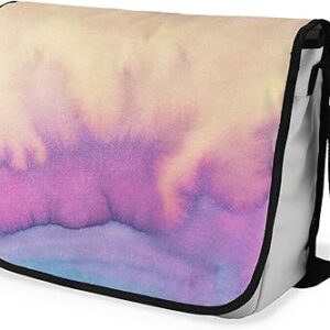 بوناميزون شنطة ماسنجر مدرسية مطبوعة رقميا مع حزام اسود للطلاب، شنطة كروس وشنطة ساعي، شنطة كتف للمدرسة، العودة الى المدرسة، المقاس: 29 × 36 سم