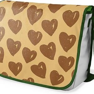 شنطة ماسنجر مدرسية مطبوعة رقميا مع احزمة كاكي للبنات والاولاد من لو جاردين دو لين، شنطة ماسنجر للطلاب، شنط كتف مقاس 29 × 36 سم