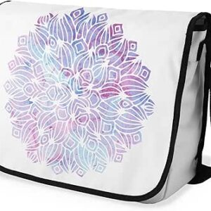 شنطة ماسنجر مدرسية مطبوعة رقمية بحزام اسود للبنات والاولاد من لو جاردين دو لين، شنطة ماسنجر للطلاب، شنط كتف مقاس 29 × 36 سم