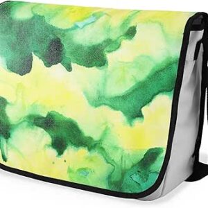 شنطة ماسنجر مدرسية مطبوعة رقمية بحزام اسود للبنات والاولاد من لو جاردين دو لين، شنطة ماسنجر للطلاب، شنط كتف مقاس 29 × 36 سم