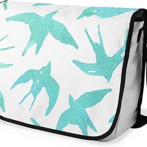 بوناميزون شنطة ماسنجر مدرسية مطبوعة رقميا مع حزام اسود للطلاب، شنطة كروس وشنطة ساعي، شنطة كتف للمدرسة، العودة الى المدرسة، المقاس: 29 × 36 سم