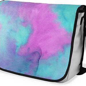 بوناميزون شنطة ماسنجر مدرسية مطبوعة رقميا مع حزام اسود للطلاب، شنطة كروس وشنطة ساعي، شنطة كتف للمدرسة، العودة الى المدرسة، المقاس: 29 × 36 سم