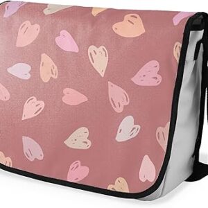 شنطة ماسنجر مدرسية مطبوعة رقمية بحزام اسود للبنات والاولاد من لو جاردين دو لين، شنطة ماسنجر للطلاب، شنط كتف مقاس 29 × 36 سم